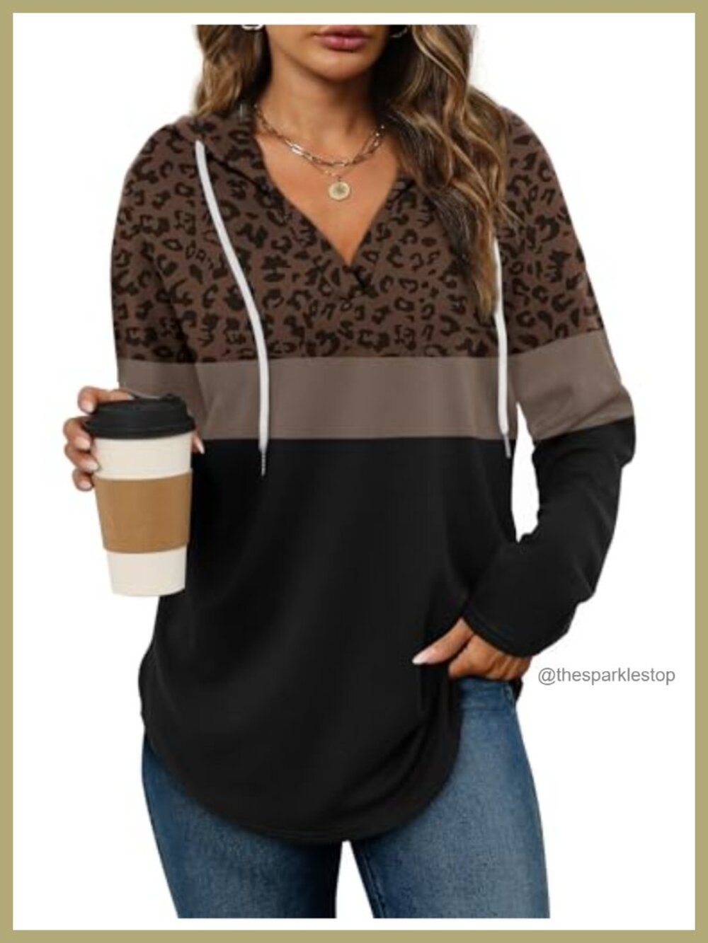 Womens Oversized Hoodie V Neck Pullover Long Sleeve Sweatshirt